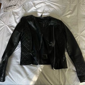 H&m faux leather jacket